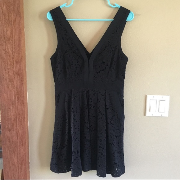 FREE PEOPLE black lace mini dress - Picture 8 of 8